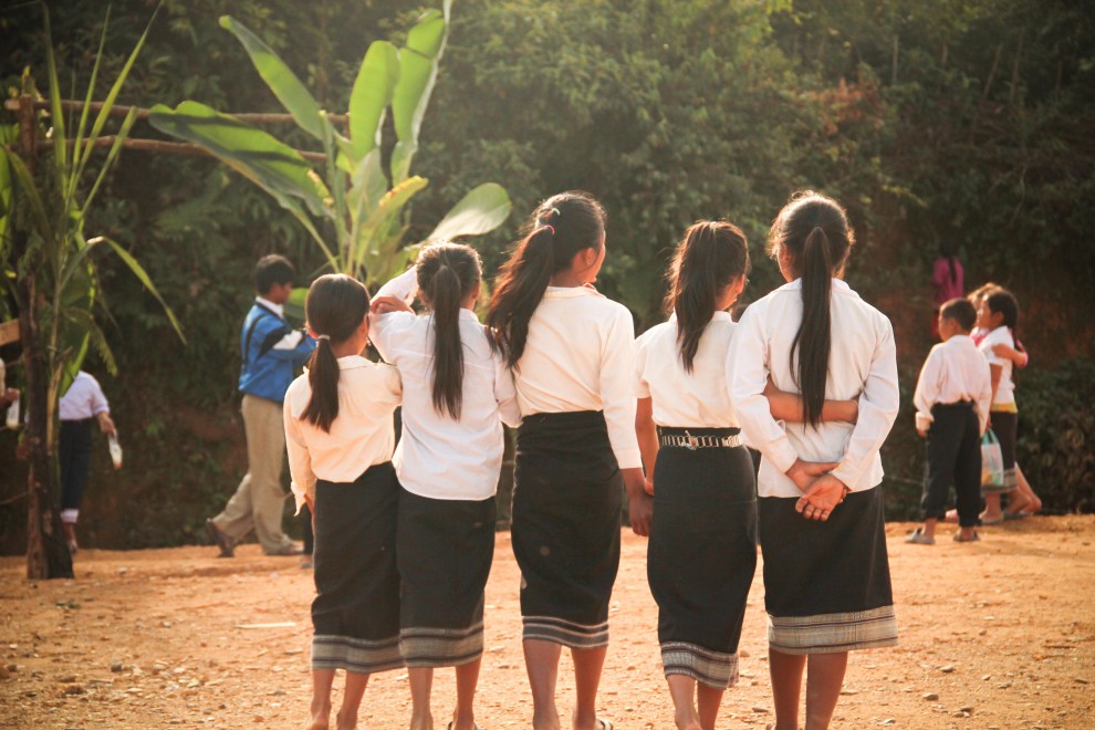 Students Xongja, Laos